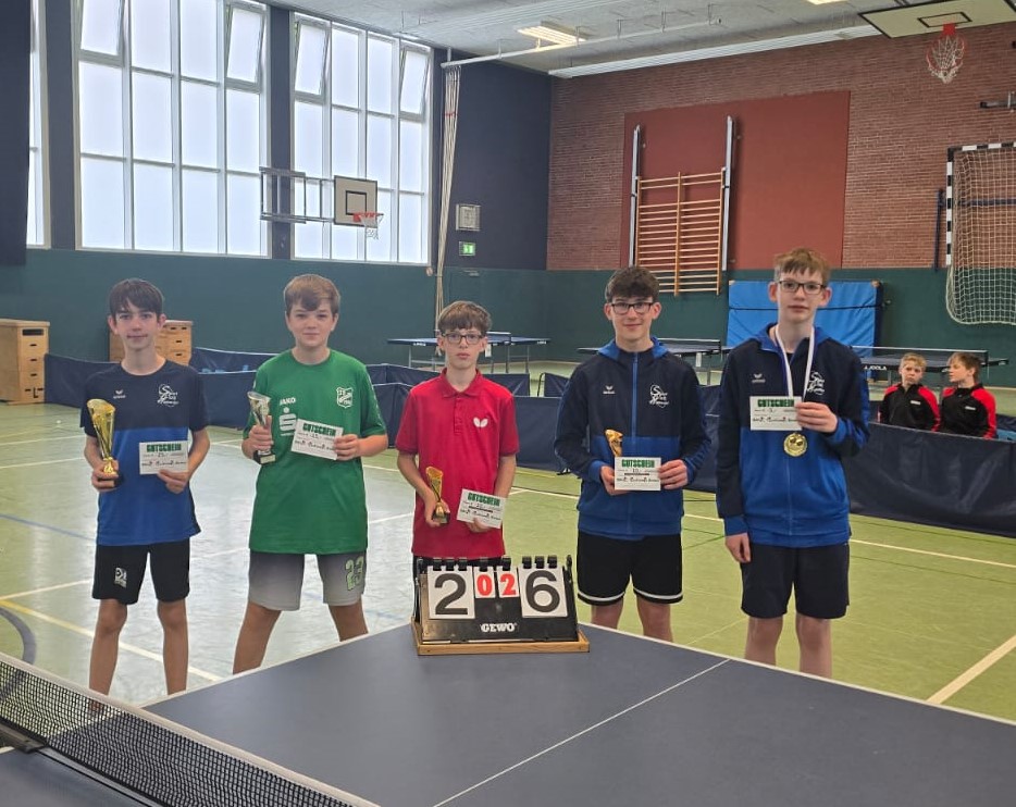 U19 800: v.l. 1. Emil Gätke (SC Hemmoor), 2. Jarno Brand (TV Langen), 3. Johann Richters (TuRa Hechthausen) & Lucas Tiedemann, TR 1. Mats Lunden (beide SC Hemmoor)
