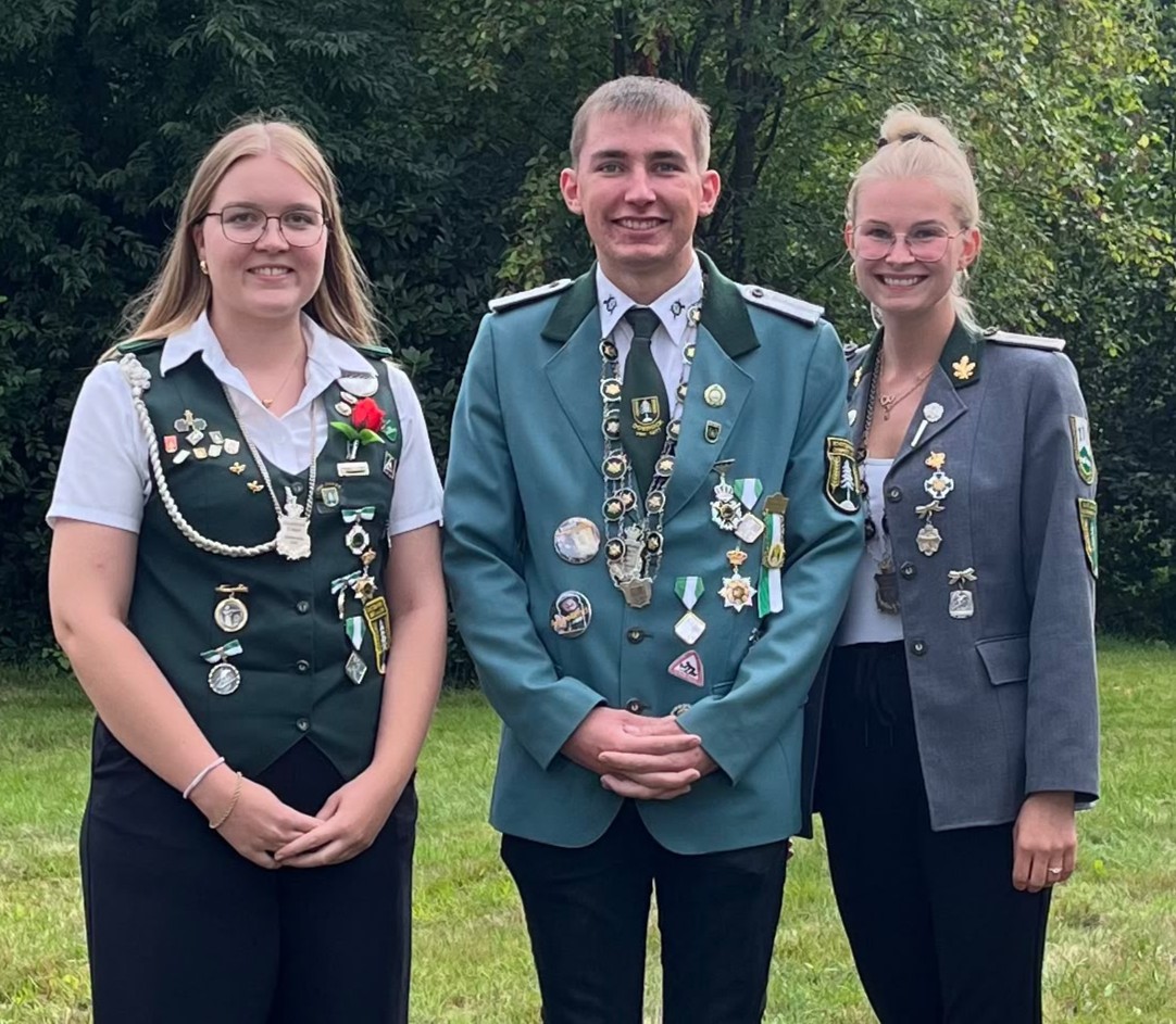 Wingster Kaiser 2026: Sina Fastert (Jg), Steffen Hinsch (Jg), Katharina Schulz es fehlt Fabian Stelling