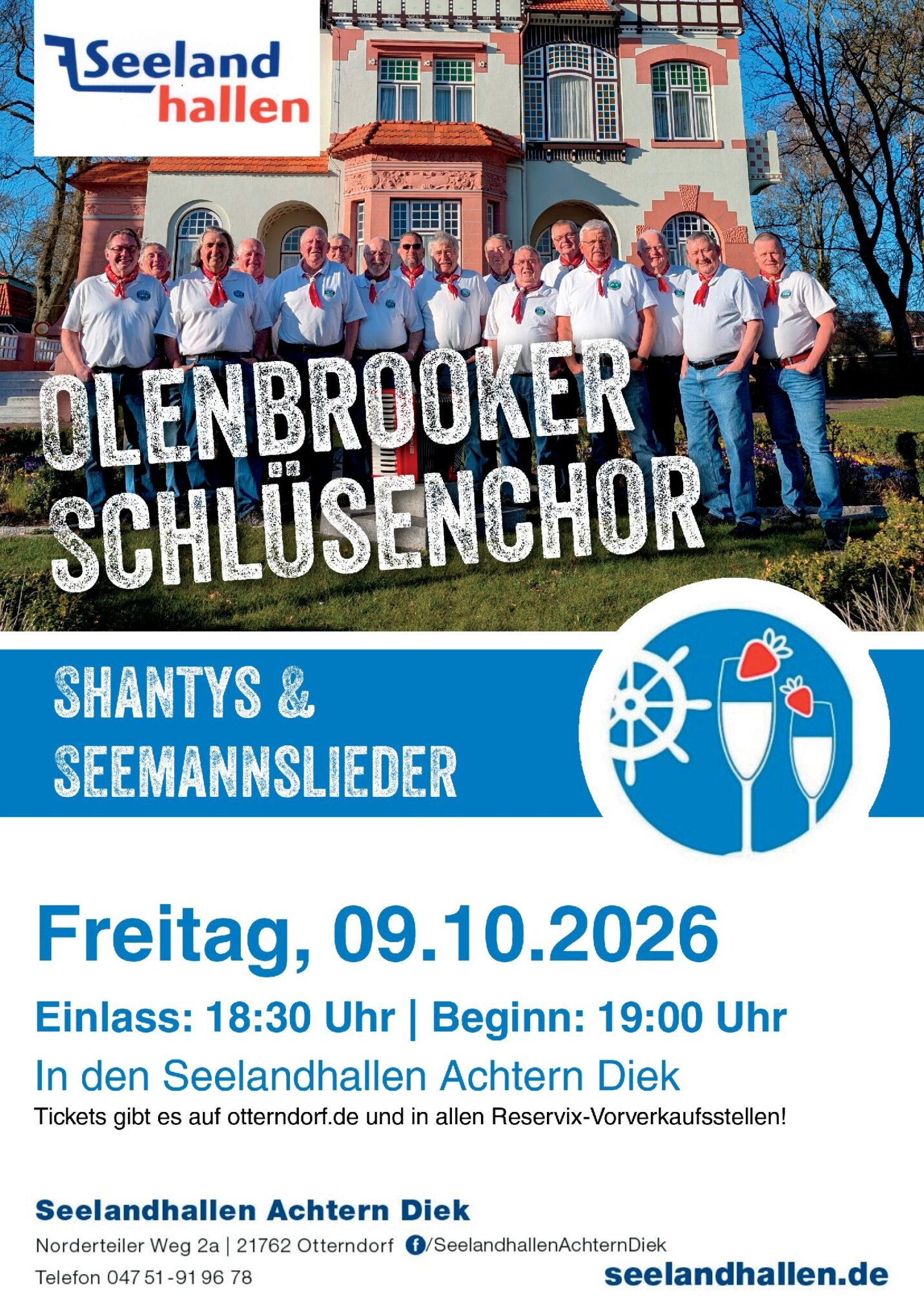 Shantys & Seemannslieder in den Seelandhallen Achtern Diek